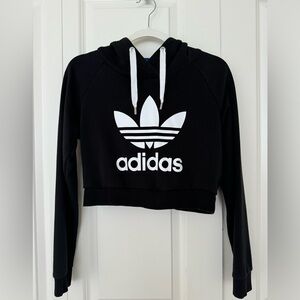 Adidas crop hoodie size extra small